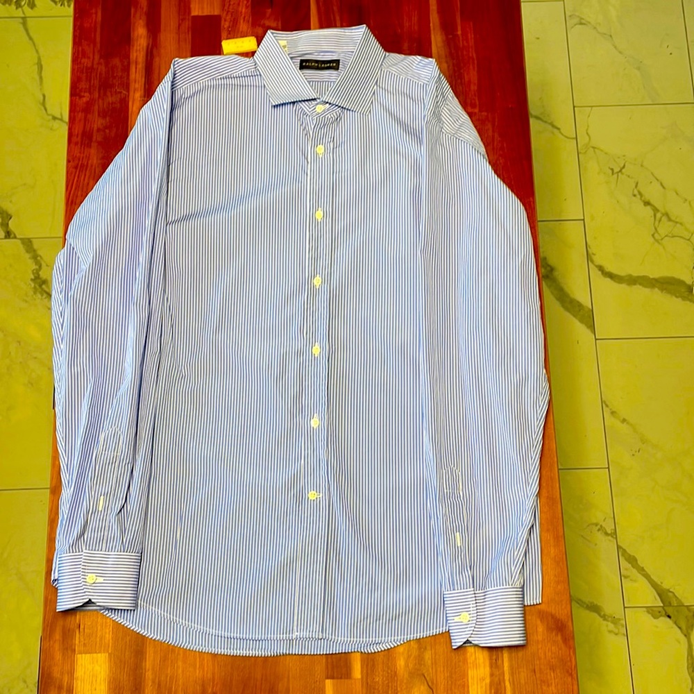 Ralph Lauren Black Label blue striped button down shirt - Very Good condition